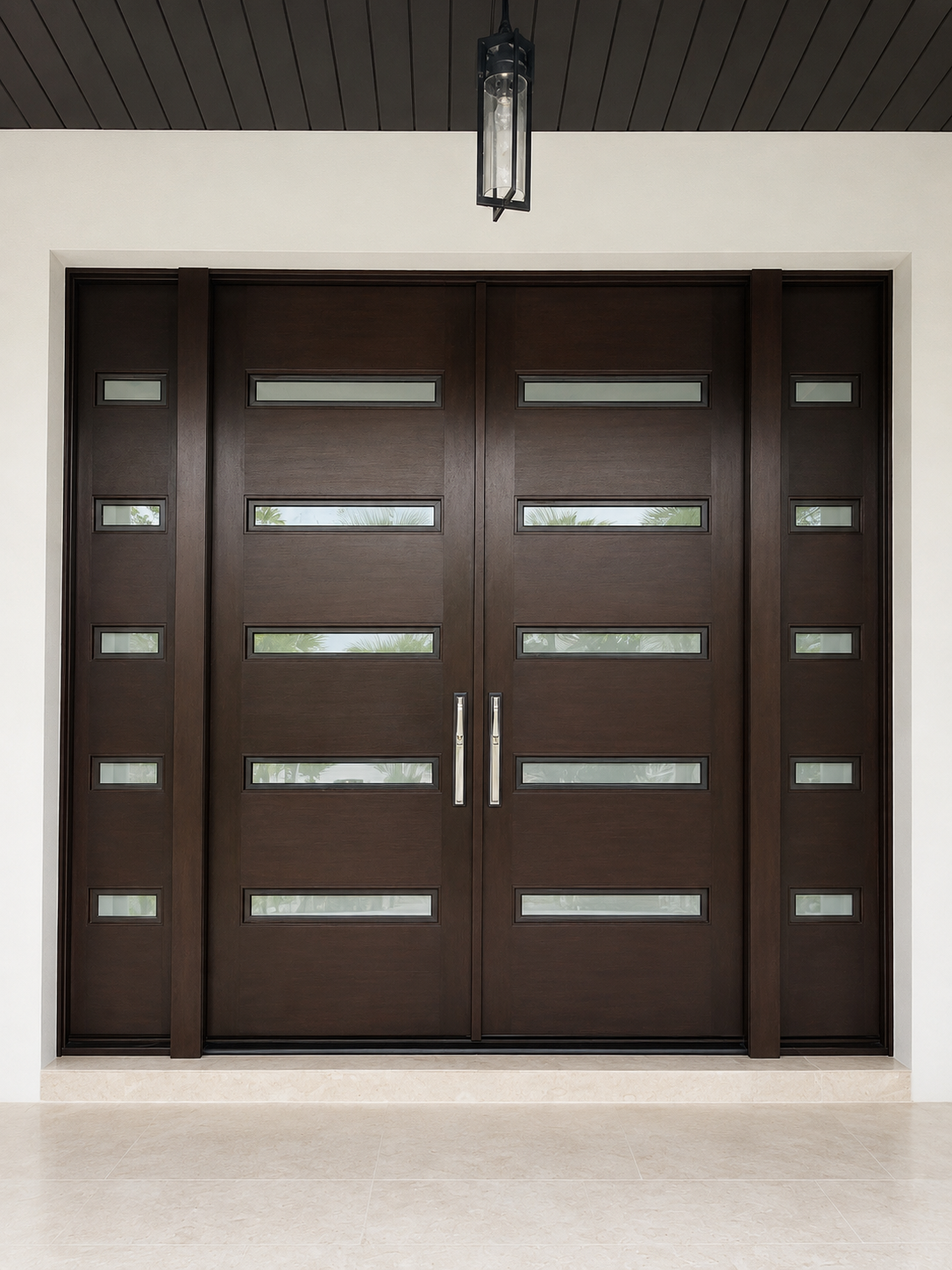 Stained Double Door